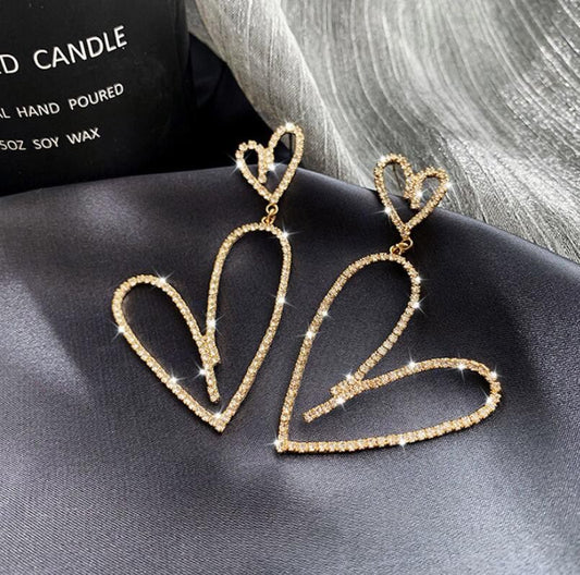 All that Glitters Heart Earrings