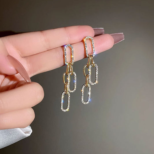 Linked with Spark Earrings