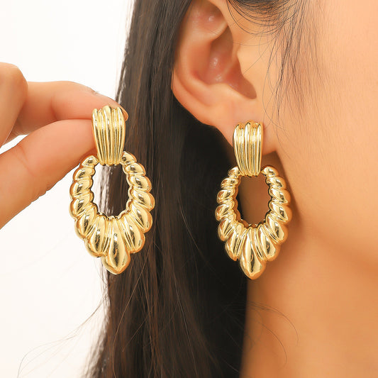 Radiant Aura Gold Earrings