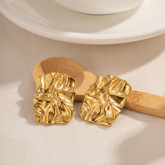 Kinda Rustic Hammered Statement Earrings