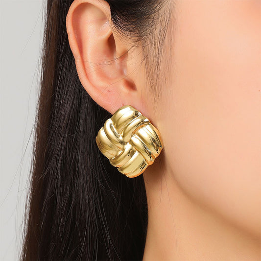 Gold Addiction Chunky Earrings