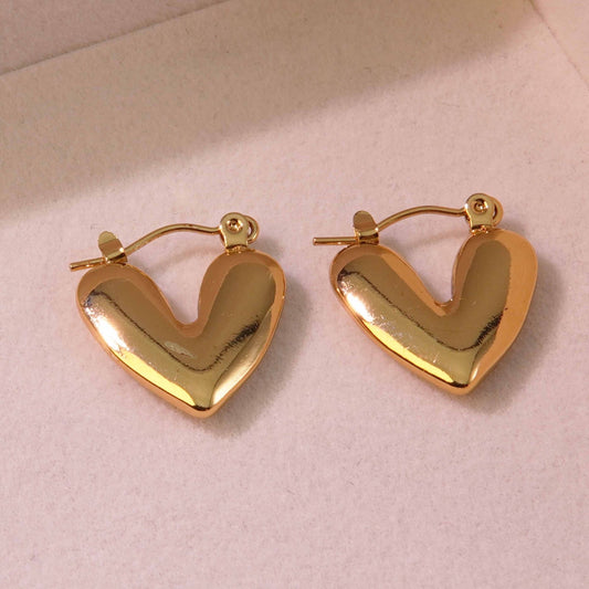 Trophy Love Heart Earrings