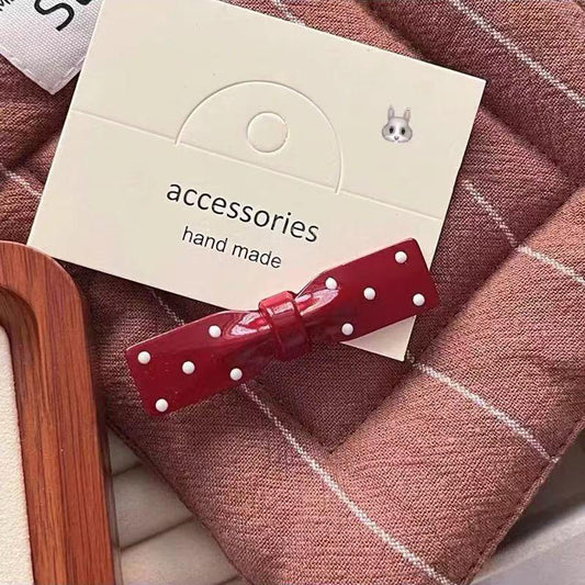 Scarlet Sweetie Bow Hair Clip (Pack of 2)