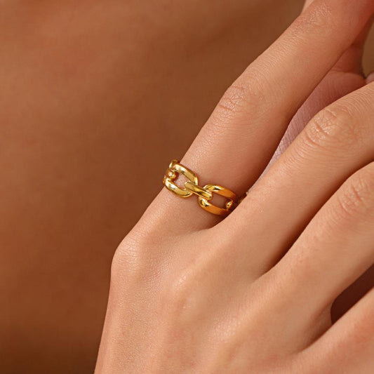 Linked in Luxe Ring