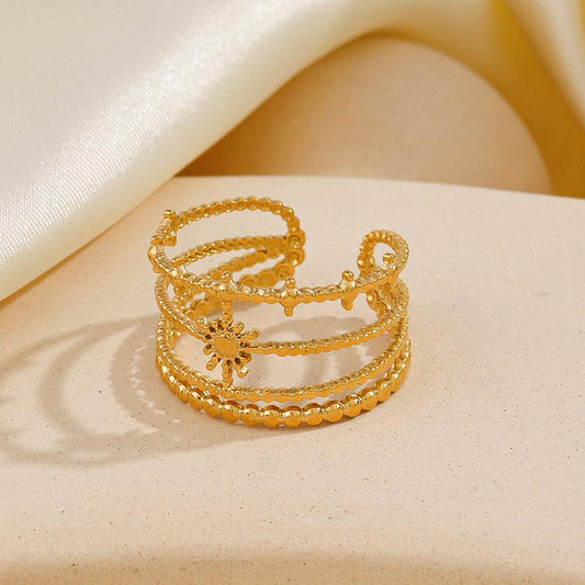 Greek Goddess Gold Ring