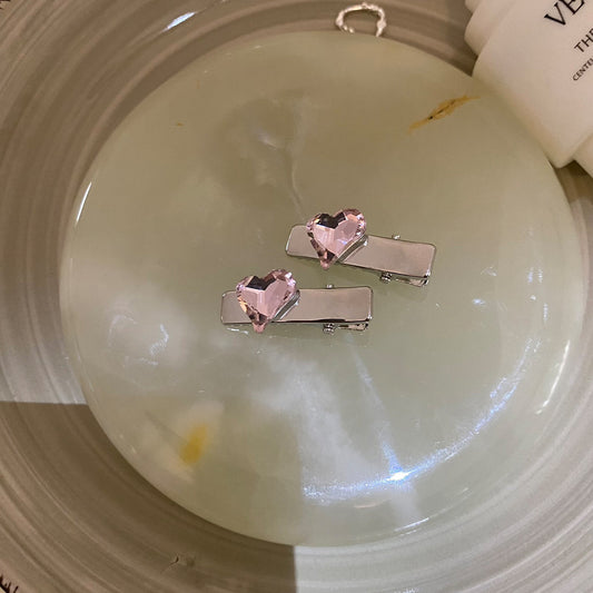 First Crush Pink Hair Clips (Pack of 2)