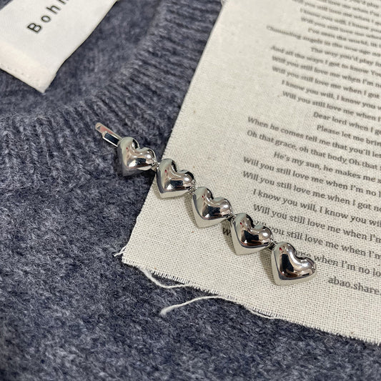 Heartwave Metallic Hair Clip