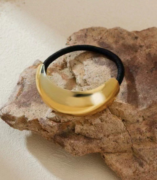 Curved Statement Metal Hair Tie