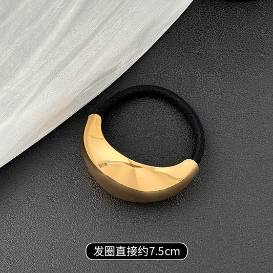 Curved Statement Metal Hair Tie