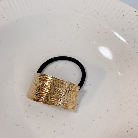 Textured Statement Metal Hair Tie
