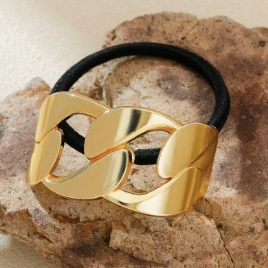 Chunky Chained Metal Statement Hair Tie