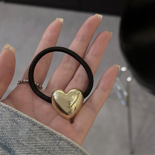 Heart Statement Metal Hair Tie