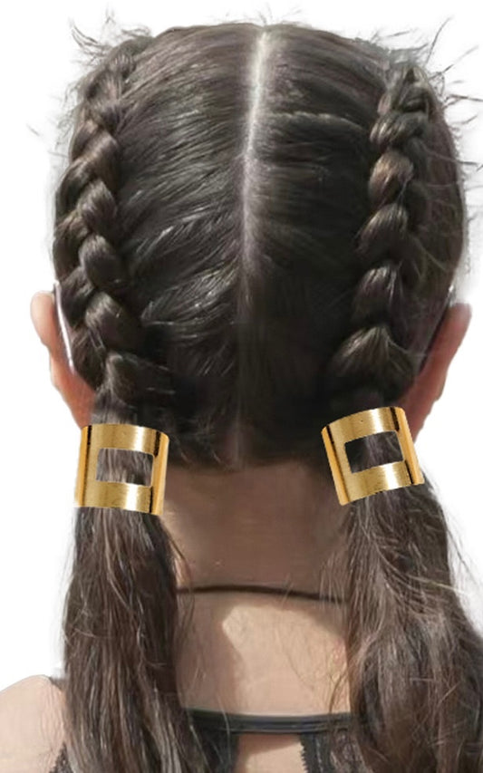 Square Statement Metal Hair Tie