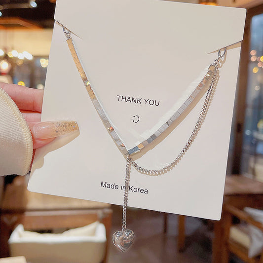 Heart-breaker Silver Necklace