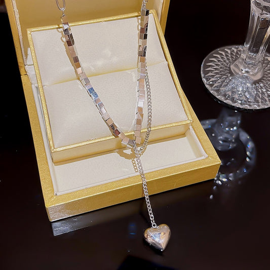 Heart-breaker Silver Necklace