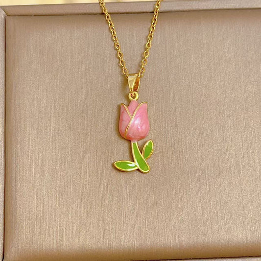 Budding Romance Tulip Necklace