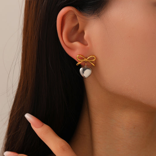 Heart of Steel Earrings