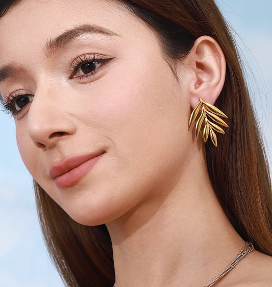 Don’t leaf me! Earrings