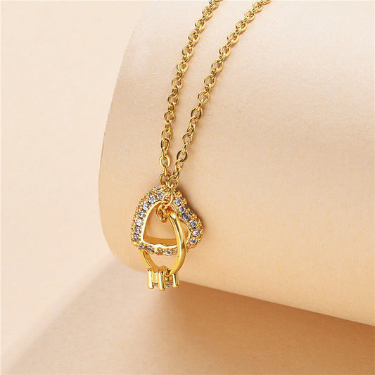 Nostalgic Love Ring Necklace