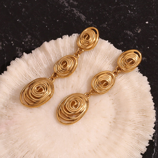 Coiled Structure Earrings