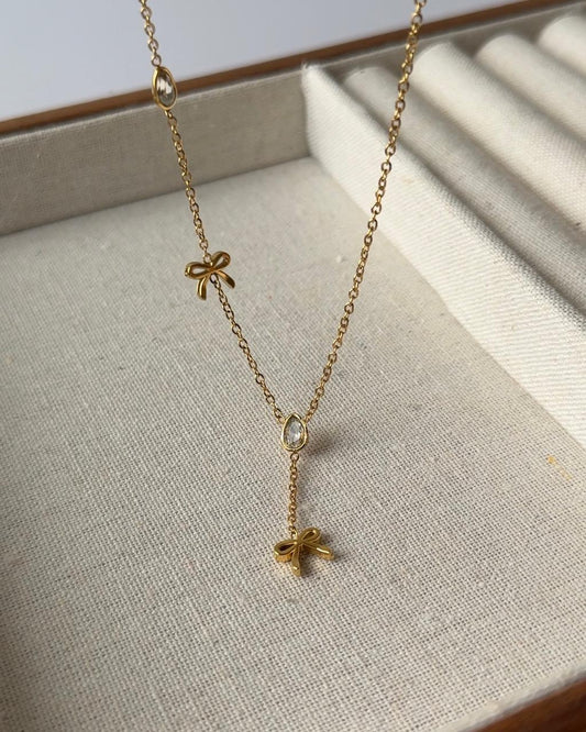 Duchess Dainty Bow Necklace