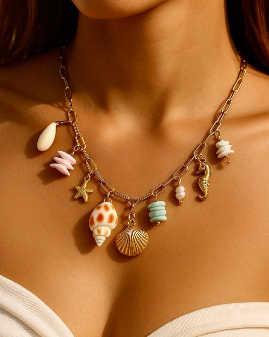 Barbados Beachy Charm Necklace