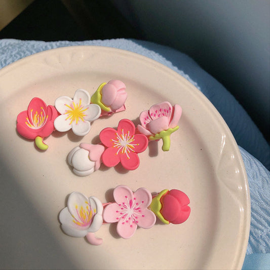 Blushcore Floral Hair Clips