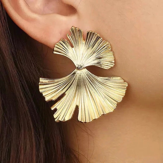 Golden Crinkle Earrings