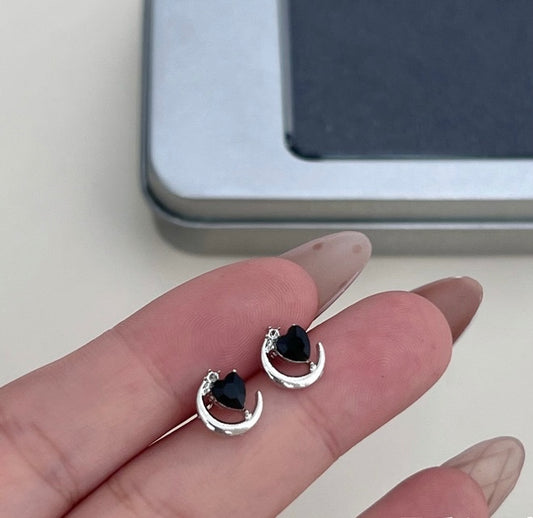 Over the Moon! Heart Earrings