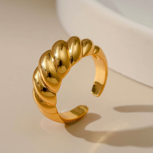 Golden Croissant Ring