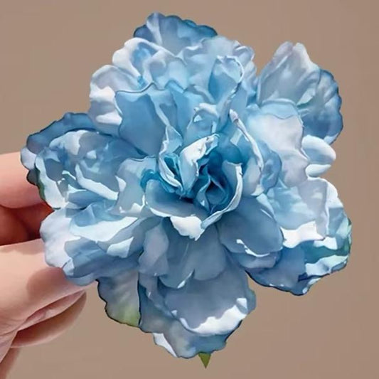 Romantic Rose Blue Hair Clip
