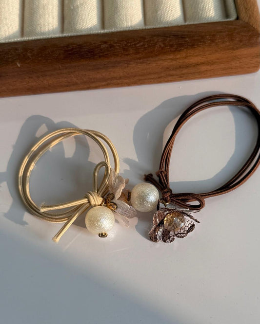 Hazelnut Pearly Hairtie