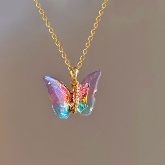 Shades of Ombre! Butterfly Necklace