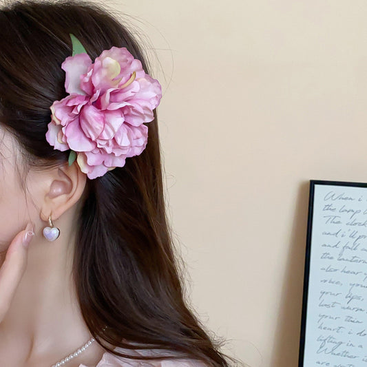 Florence Purple Rose Hair Clip