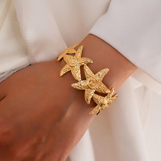 Marina Glint Star Fish Bracelet