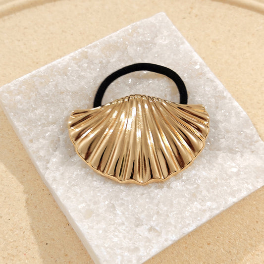 Sea-shell Statement Metal Hair Tie