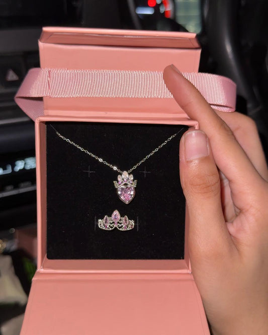 Unique Bag shaped Gift Box with necklace & Ring