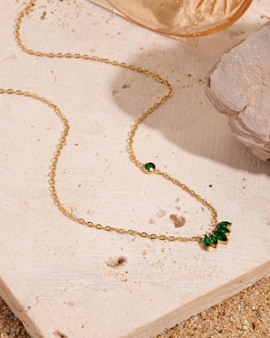 Grecian Emerald Necklace