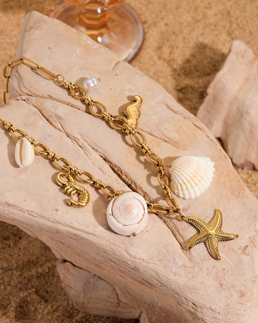 Nerissa Shell Necklace (Made with real shells)