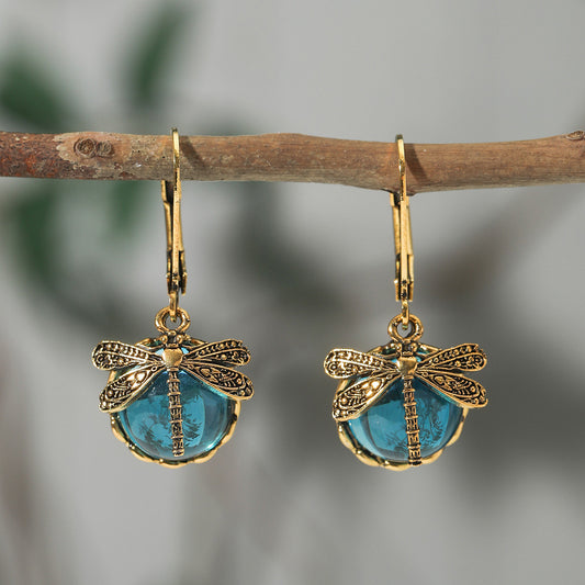 Dragonfly Huggies Earrings