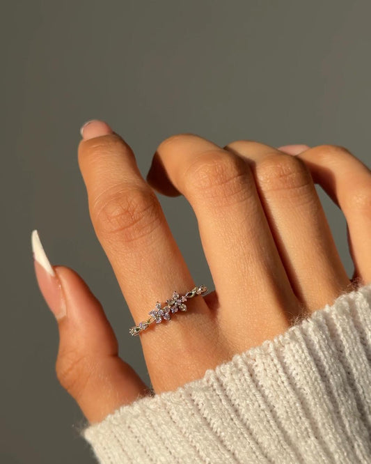 Floral Riverie Dainty Ring