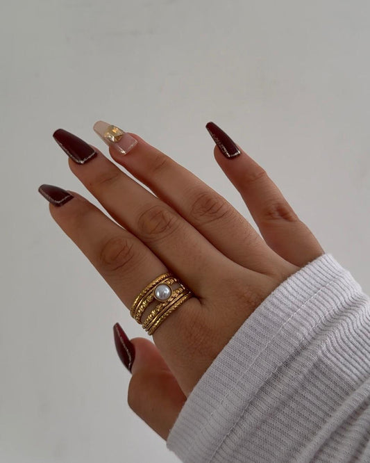 Mediterranean Minimalistic Pearl Ring