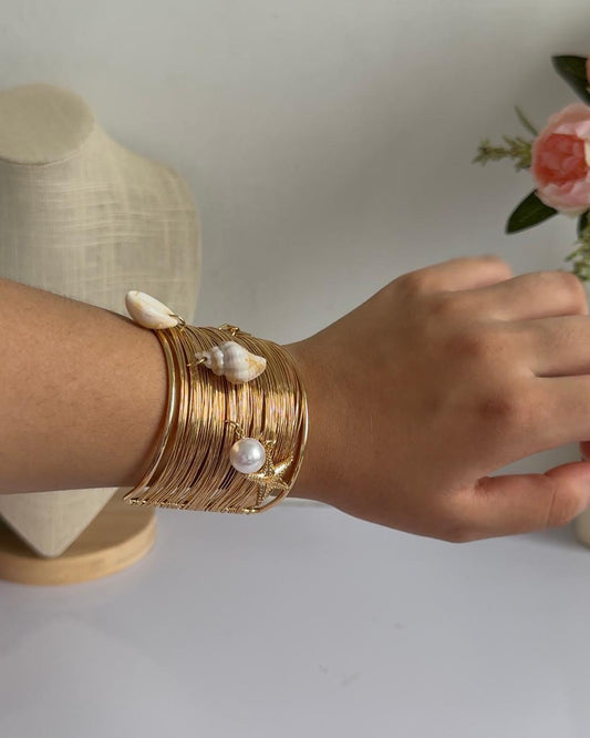 Gold-Coast Coiled Bracelet