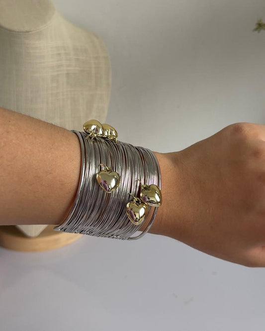 Silver-Soul Coiled Bracelet