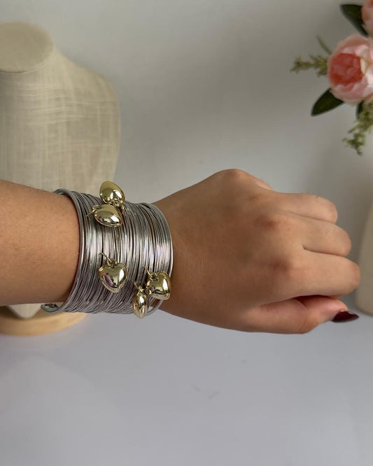 Silver-Soul Coiled Bracelet