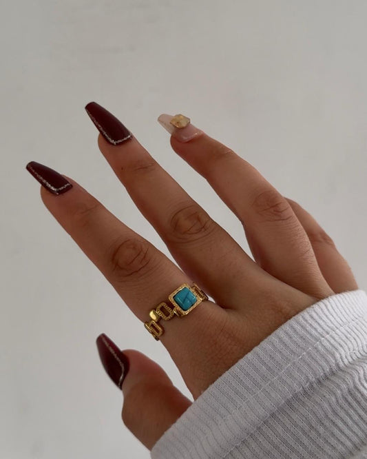 Aqua Azure Ring