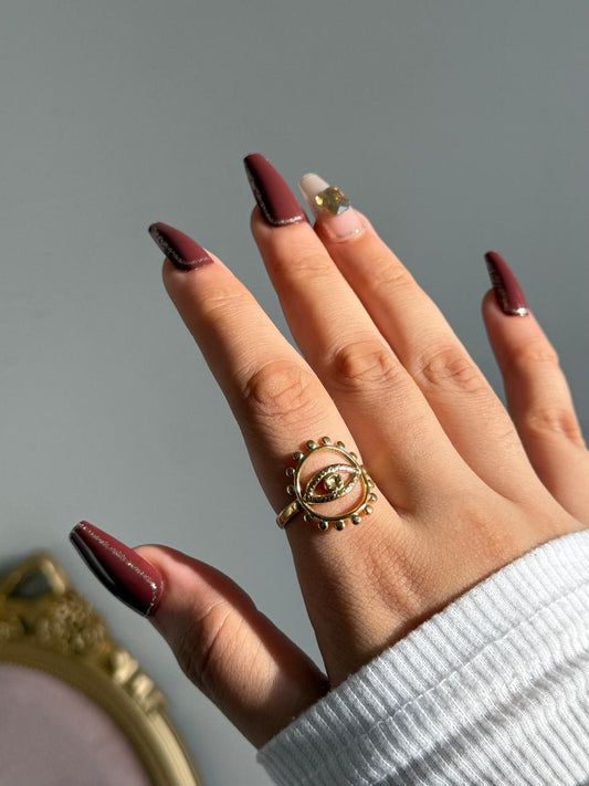 Eye-Spy Gold Ring