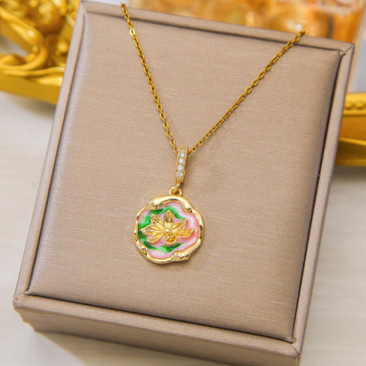 Willow of Pastel Vintage Necklace