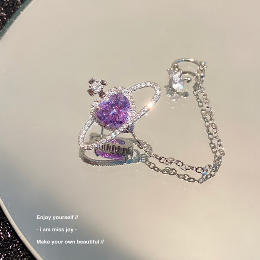 Celestial Heart-beat Earrings(1 PC)