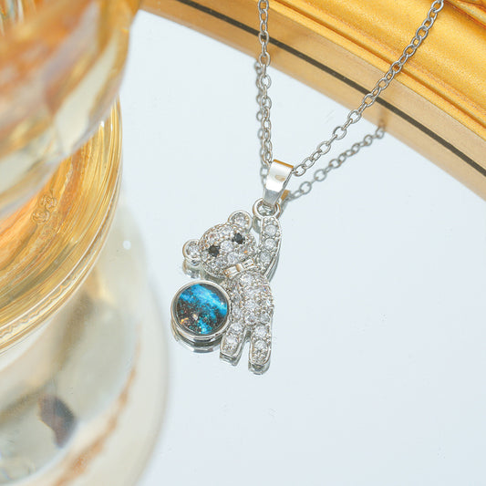 Baby-Bear Galaxy Necklace